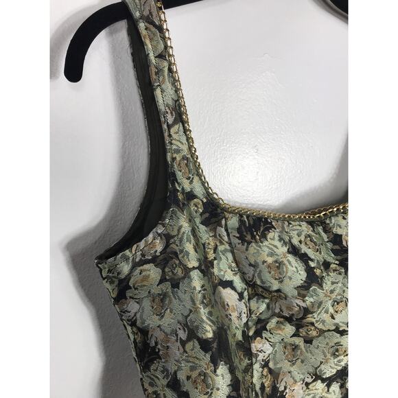 Anthropologie Maeve Sleeveless Fit Flare Midi Dress Square Neck Cocktail Holiday - Picture 4 of 16